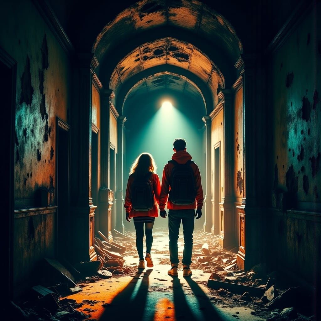 Abandoned Building Exploration in Fantasy Realism