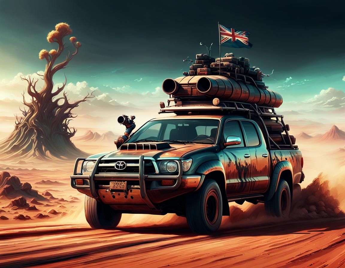 Mad Max Road Trip in Australian Desert