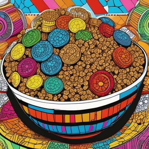 Pop Art Breakfast Bowl of Coco Pops