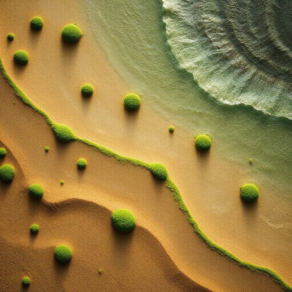 Sublime Radiant Moss Abstract Surreal Art