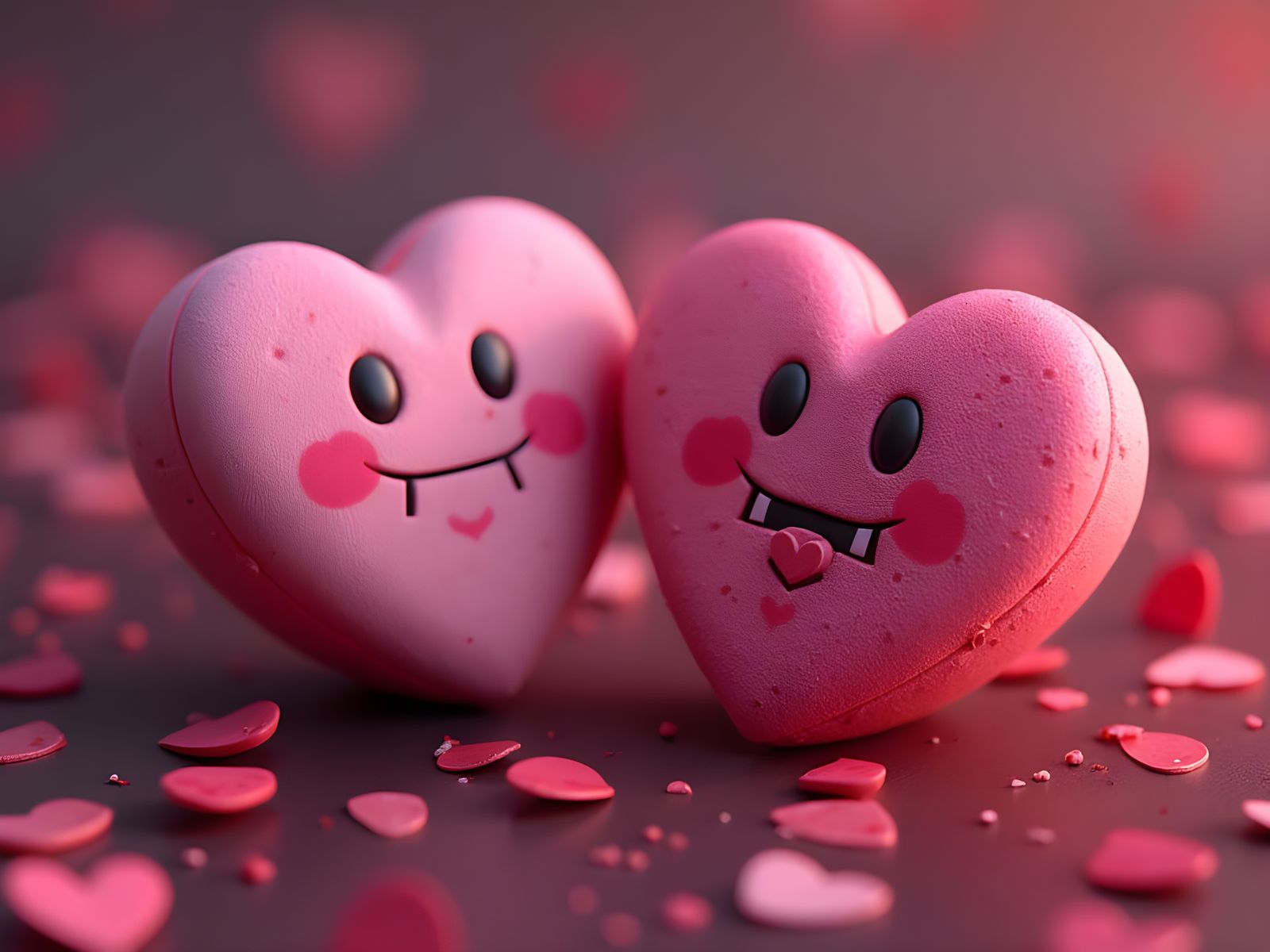 Conversation Candy Hearts with Anti-Valentine Emojis in Fant...