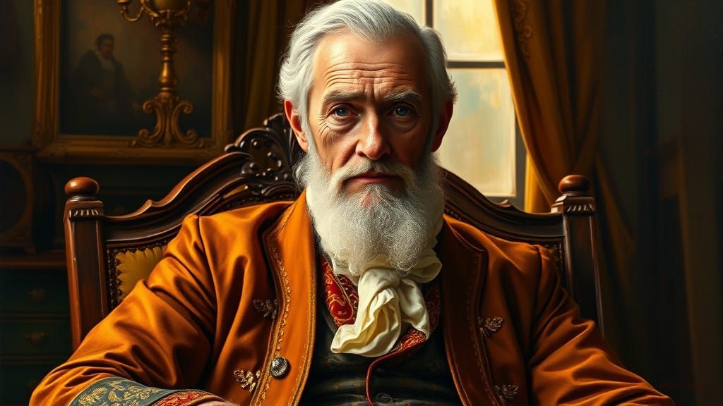 Classical Gentleman in Warm Golden Light