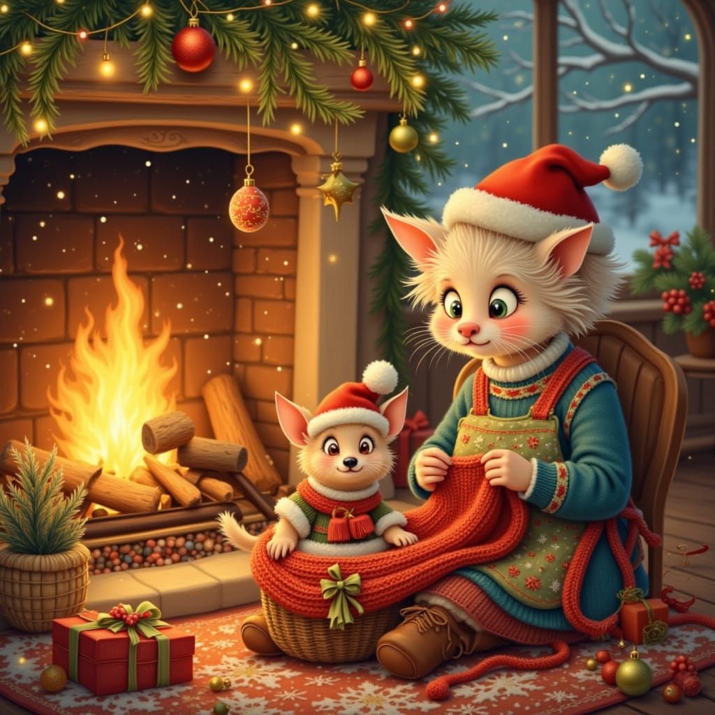 Grandma Knits Dog a Pullover, Dog Looks Horrified