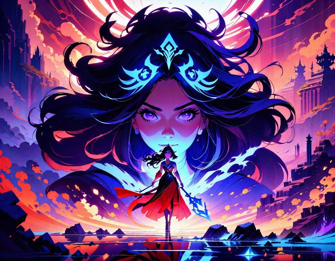 Goddess in Hades Game Art Style