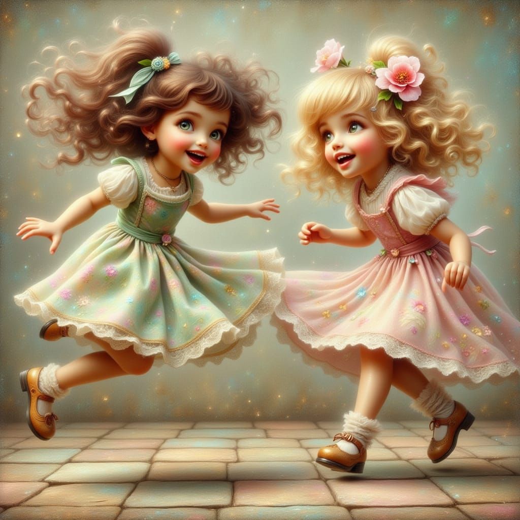 <lora:FiosFantasyGlow:1.0> <lora:Dreamy Enchantment:1.0> two...