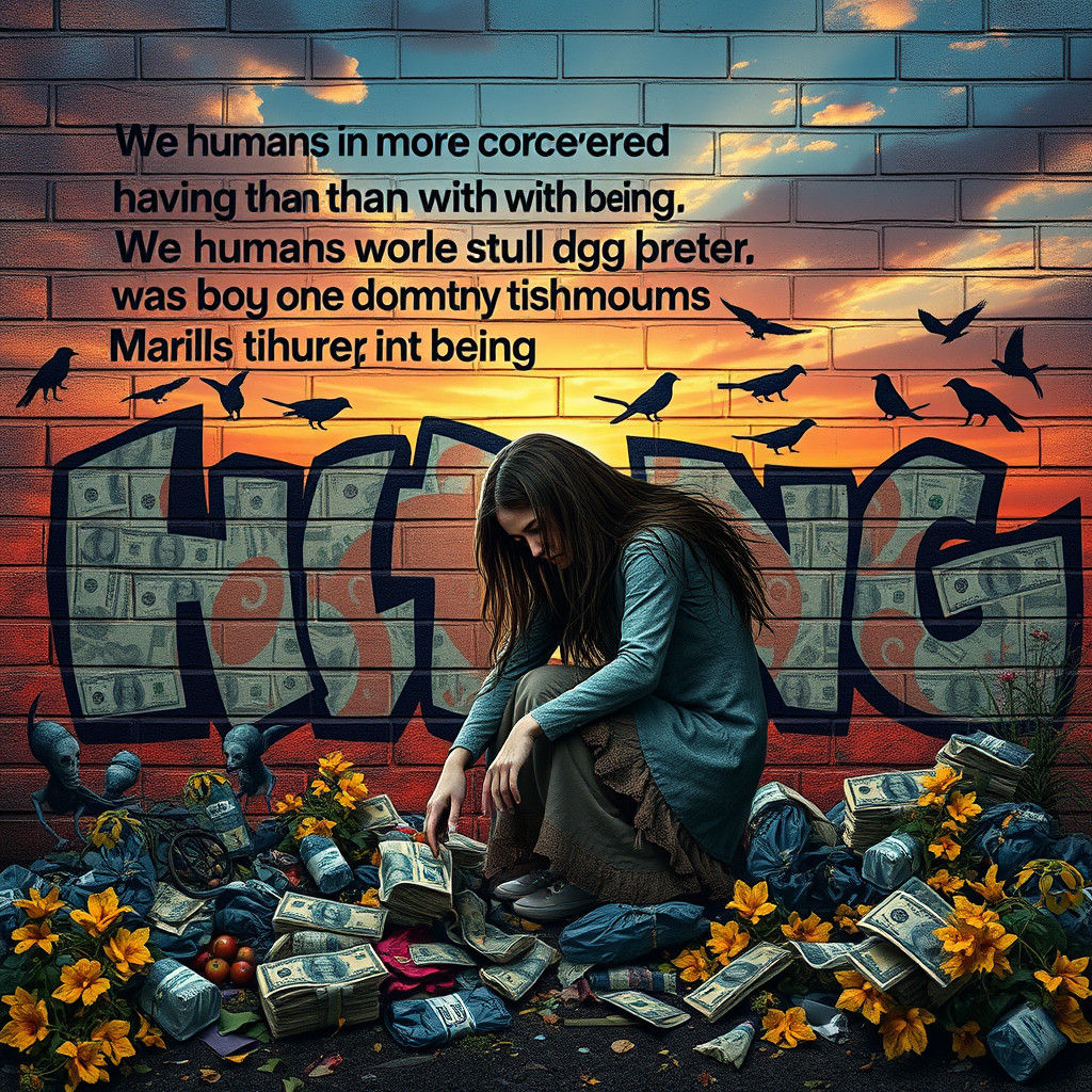 Graffiti Art: "Having" vs. "Being" in Digital Collage