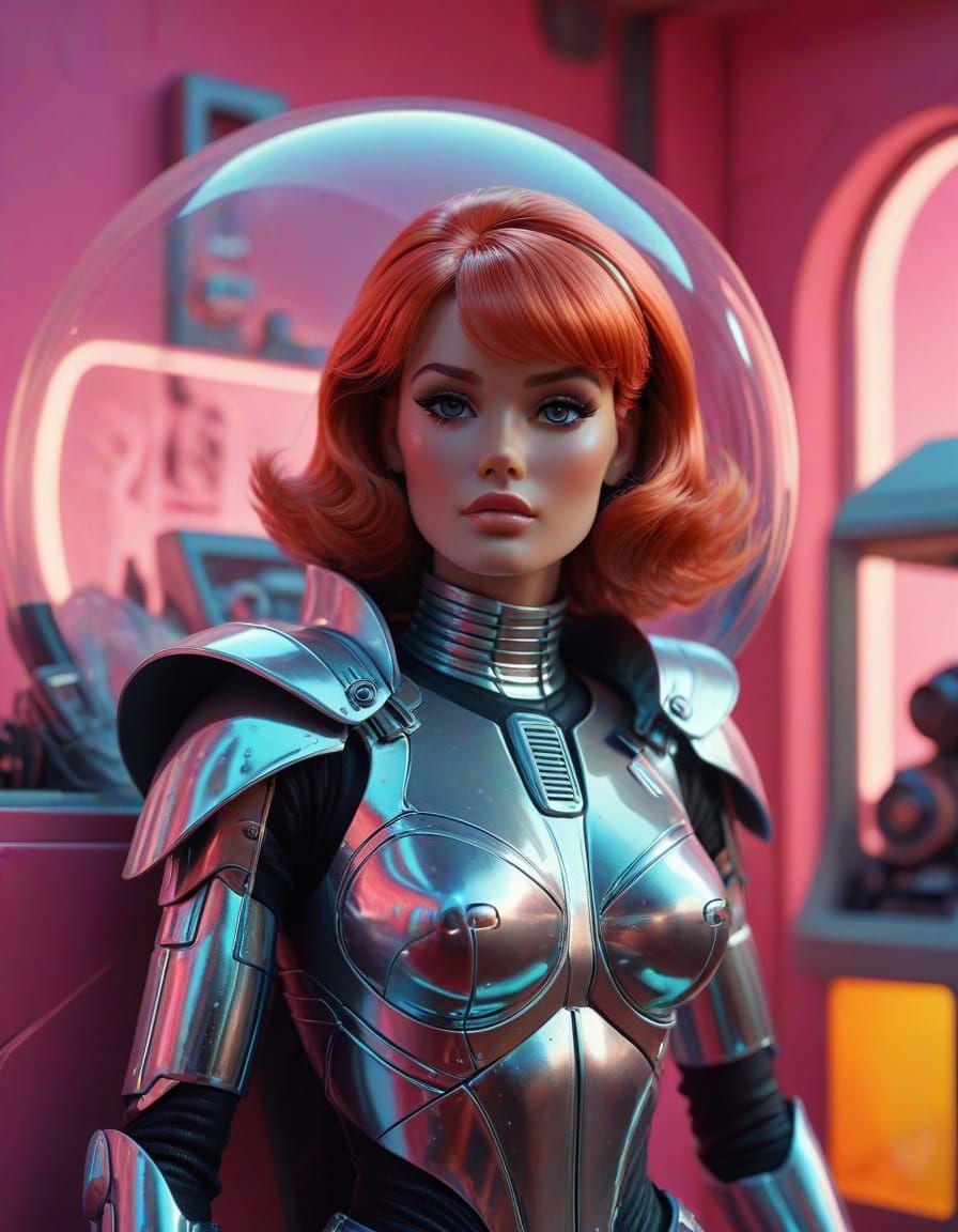Retro Sci-Fi Barbie Doll in Vintage Packaging
