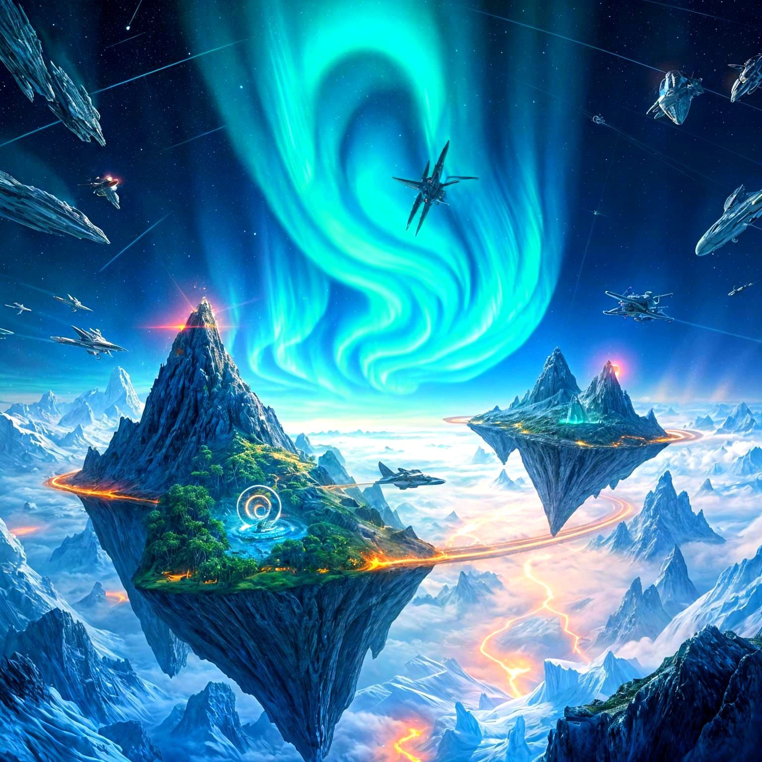 Scenes from a Majestic, Floating Archipelago of Vibrant Worl...