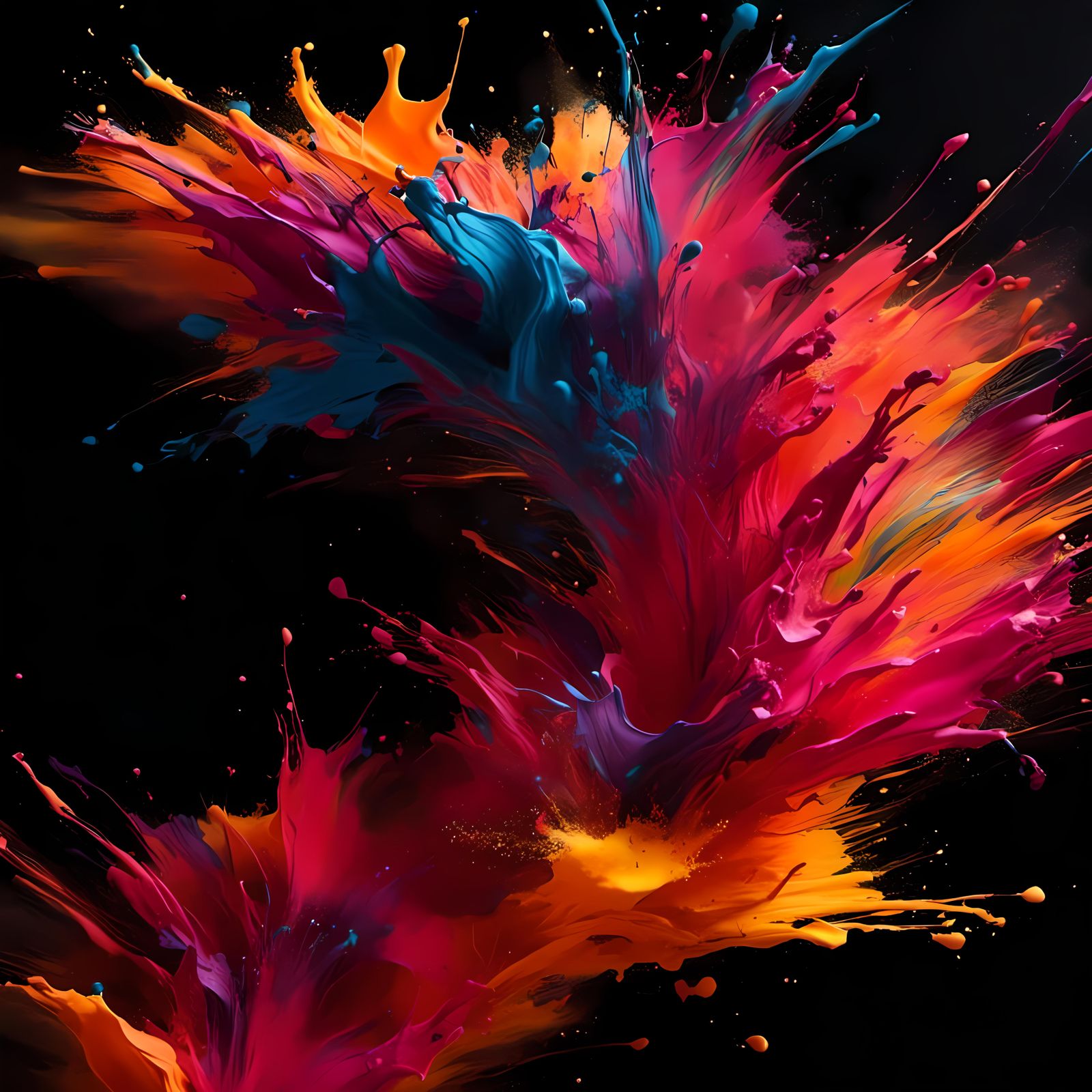 Oops Splash of "Indian Holi“ Colour.