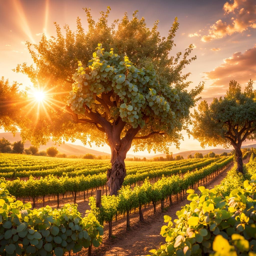 Italian Vineyard Sunrise: Landscape Photography