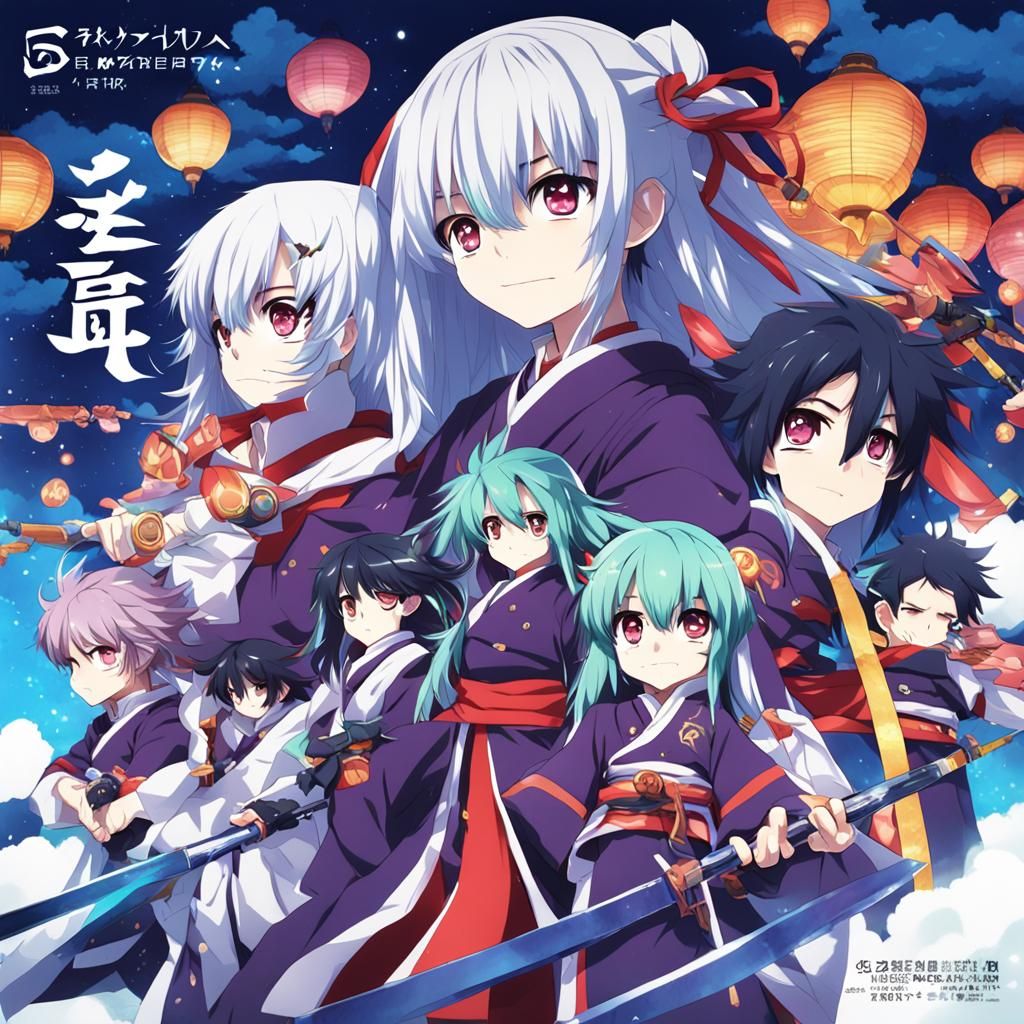 Sukuna Anime Key Visual, Japanese Manga Style