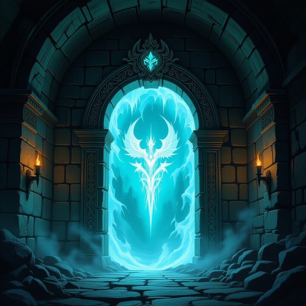 Ethereal Soul Cairn Portal in Ancient Catacombs