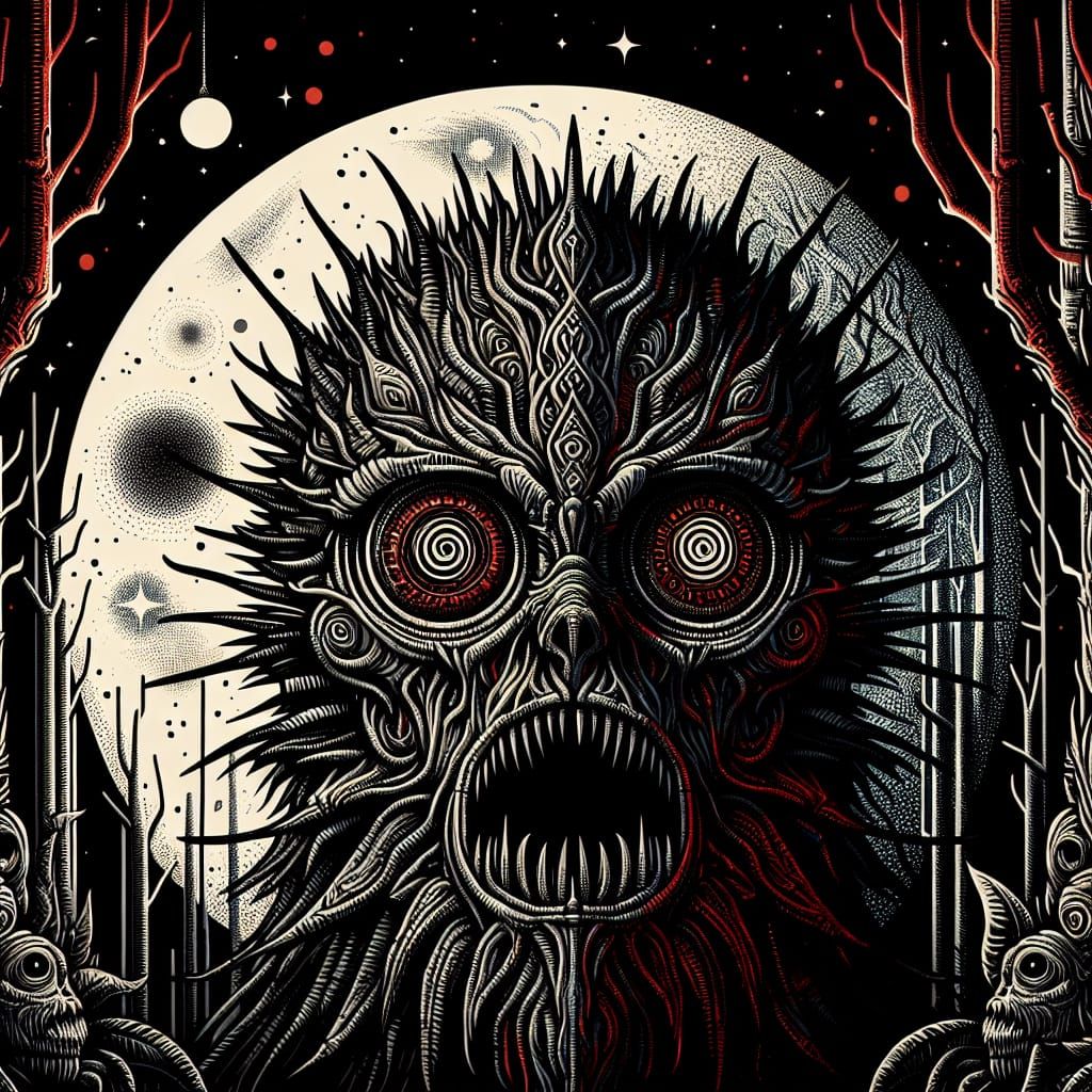 Nightmare Creature in Sinister Forest