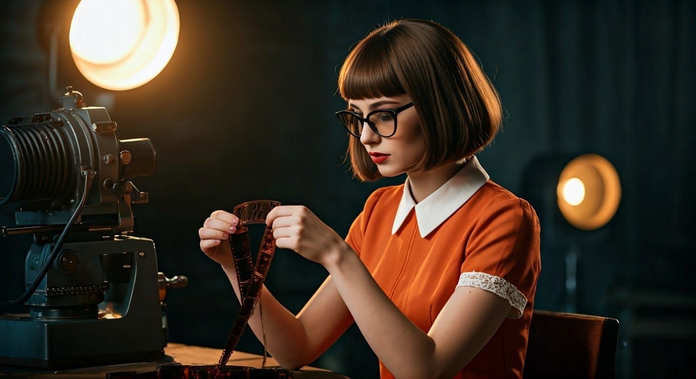 Vintage Film Editor at Steenbeck Machine