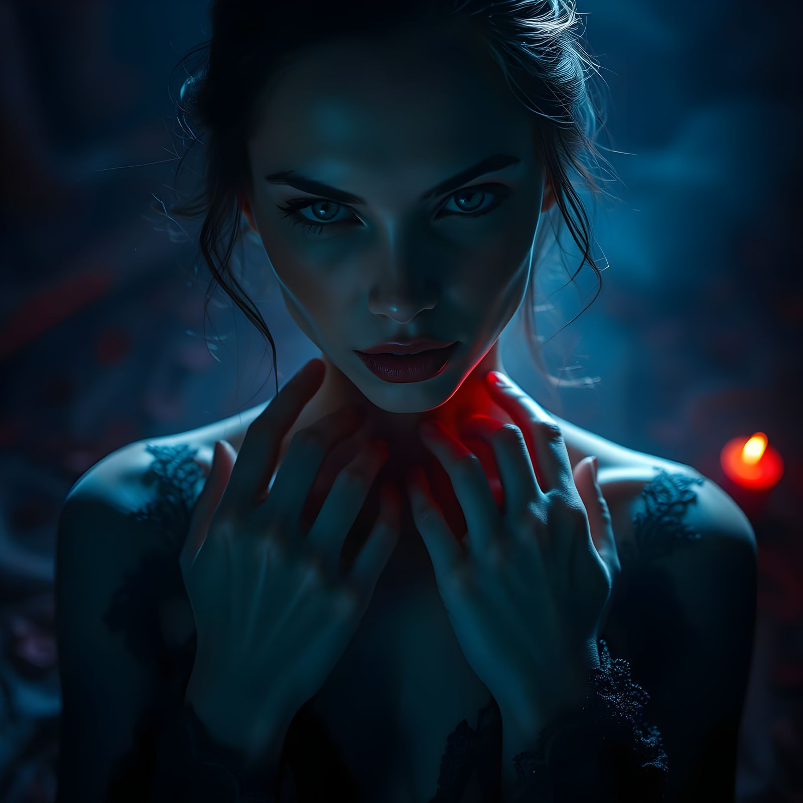 Dark Goddess of Crimson Shadows