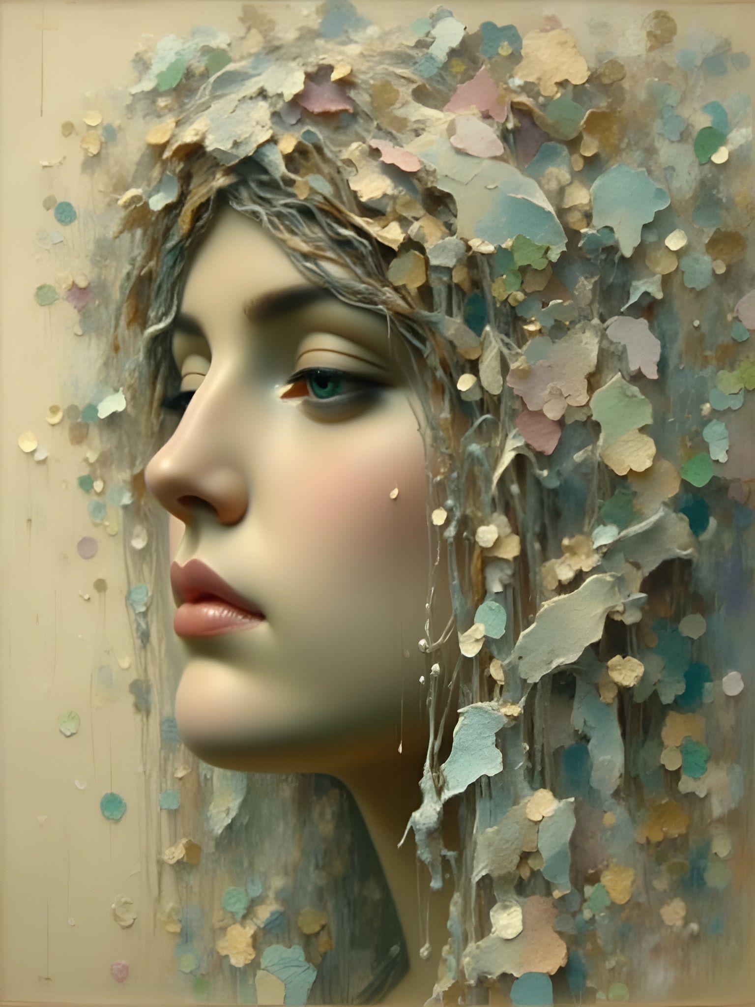 Medieval Figure in Castle Room with Golden Light