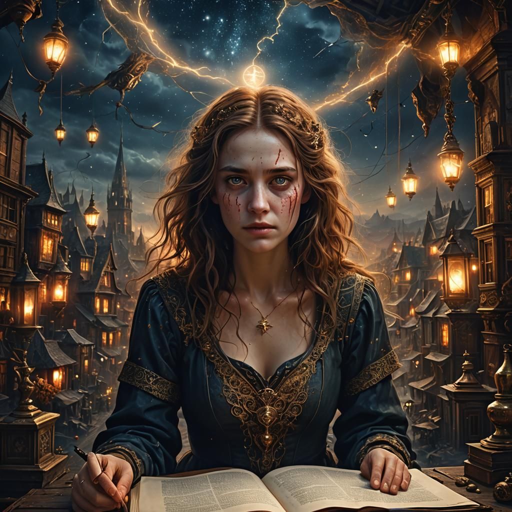 Bleeding Heart Book Illuminated by Starlight