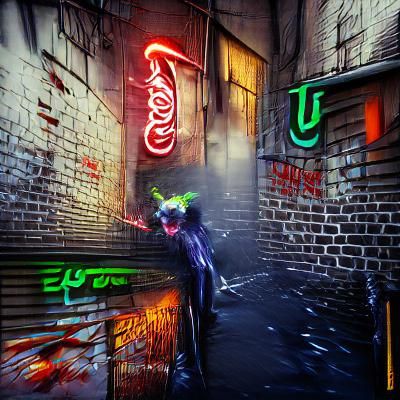 Mysterious Figure in Dark Urban Alleyway