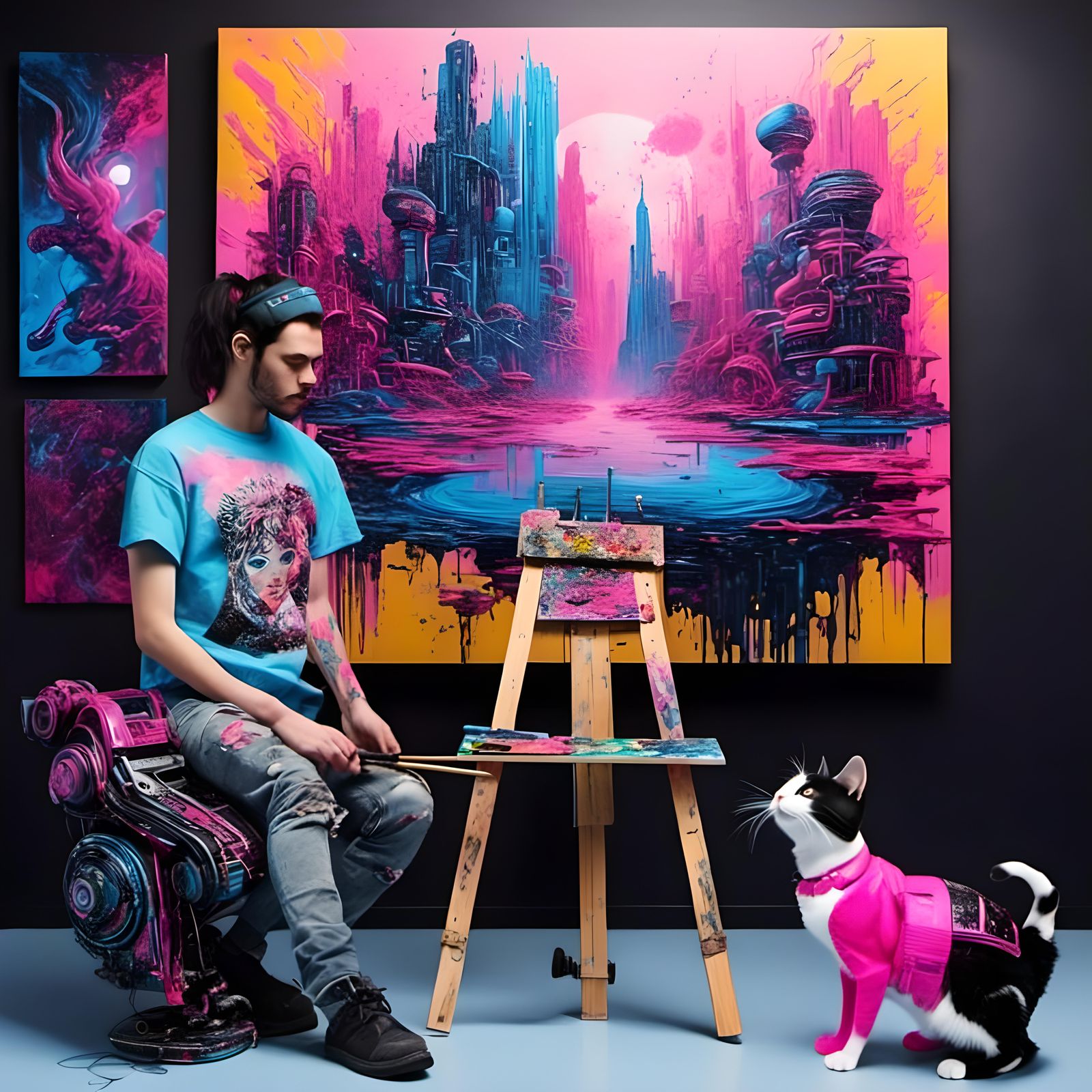 SeanMurrayI., AI Artist Homage, Masterplayer