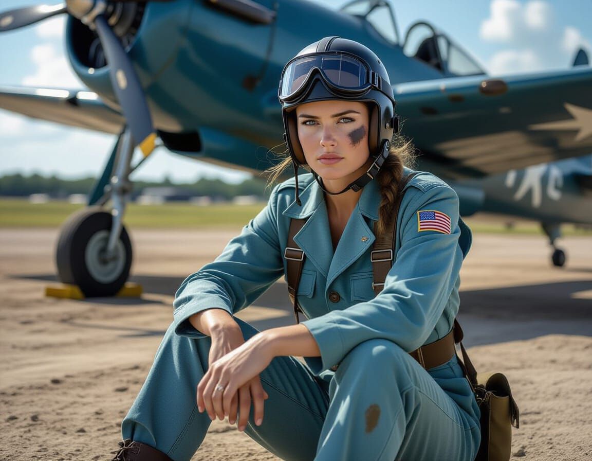 World War II Pilot: Cinematic Portrait