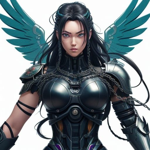 Manga. 90's manga style art. Detailed manga drawings. Valkyr...