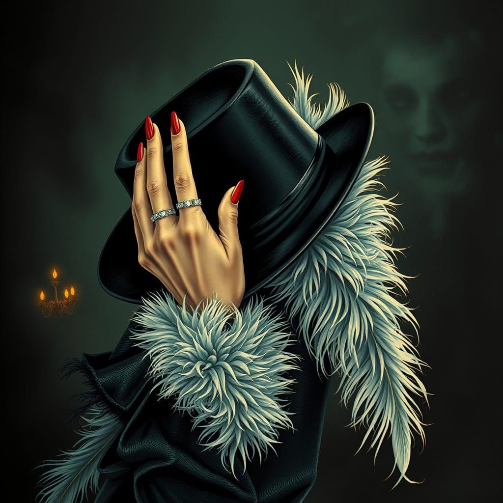 Dark Luxury in 1970s Munich Nightlife, Inspired by Das OMEN