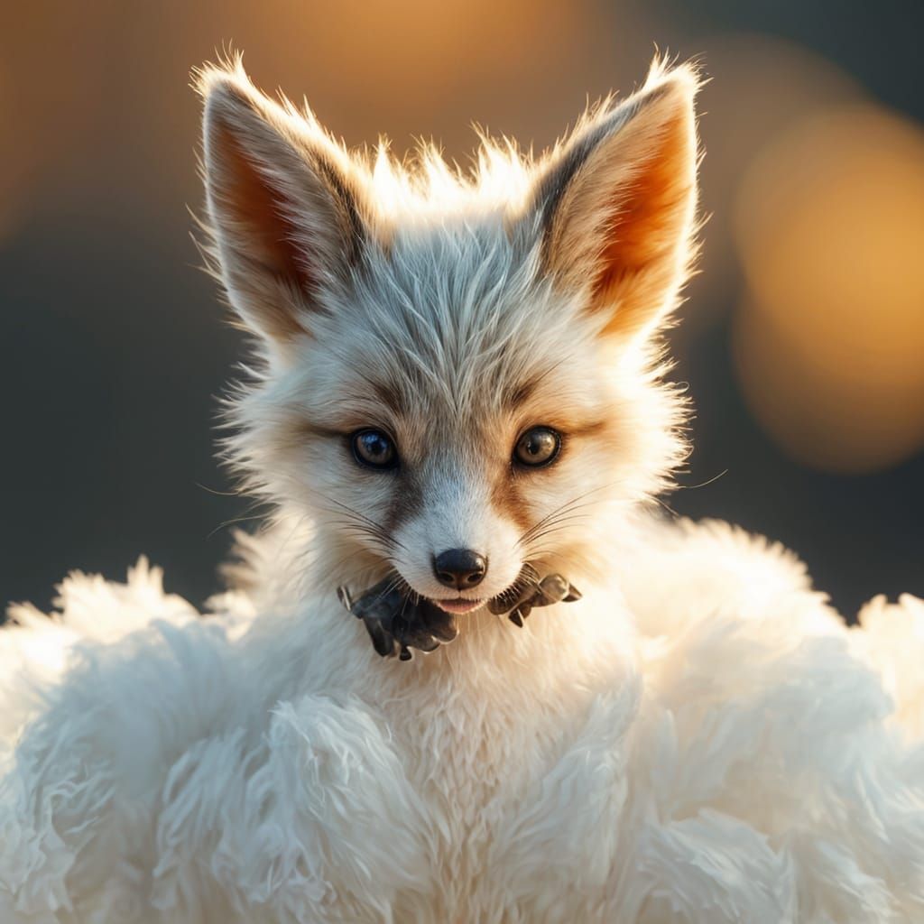 Adorable Cloud Fox in Stunning Claymation Style