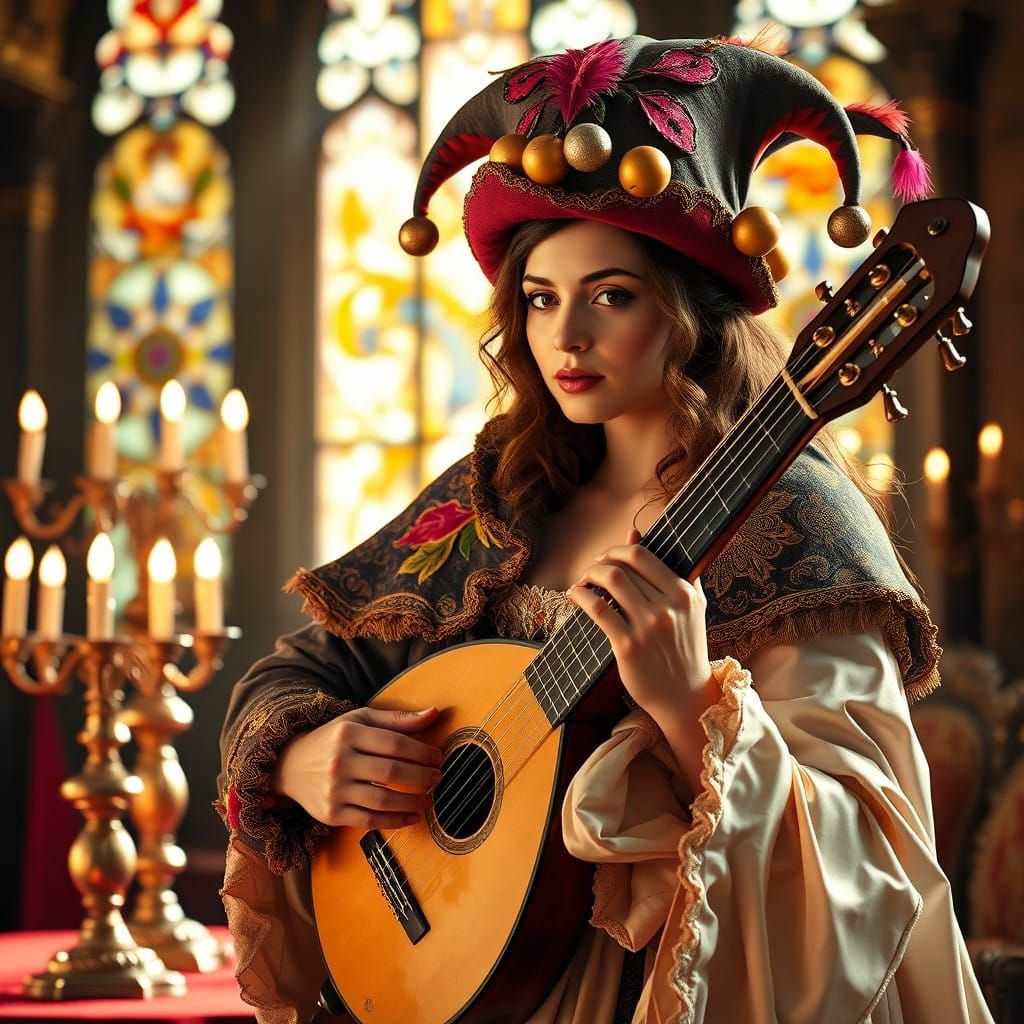 Regal Jester Serenade in Lavish Royal Court