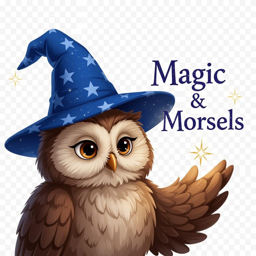 Wise Owl Wizard in Classic Disney Animation Style