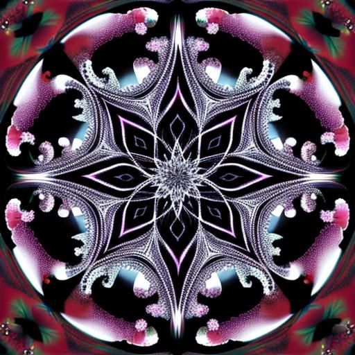 Abstract Geometric Fractal Pattern