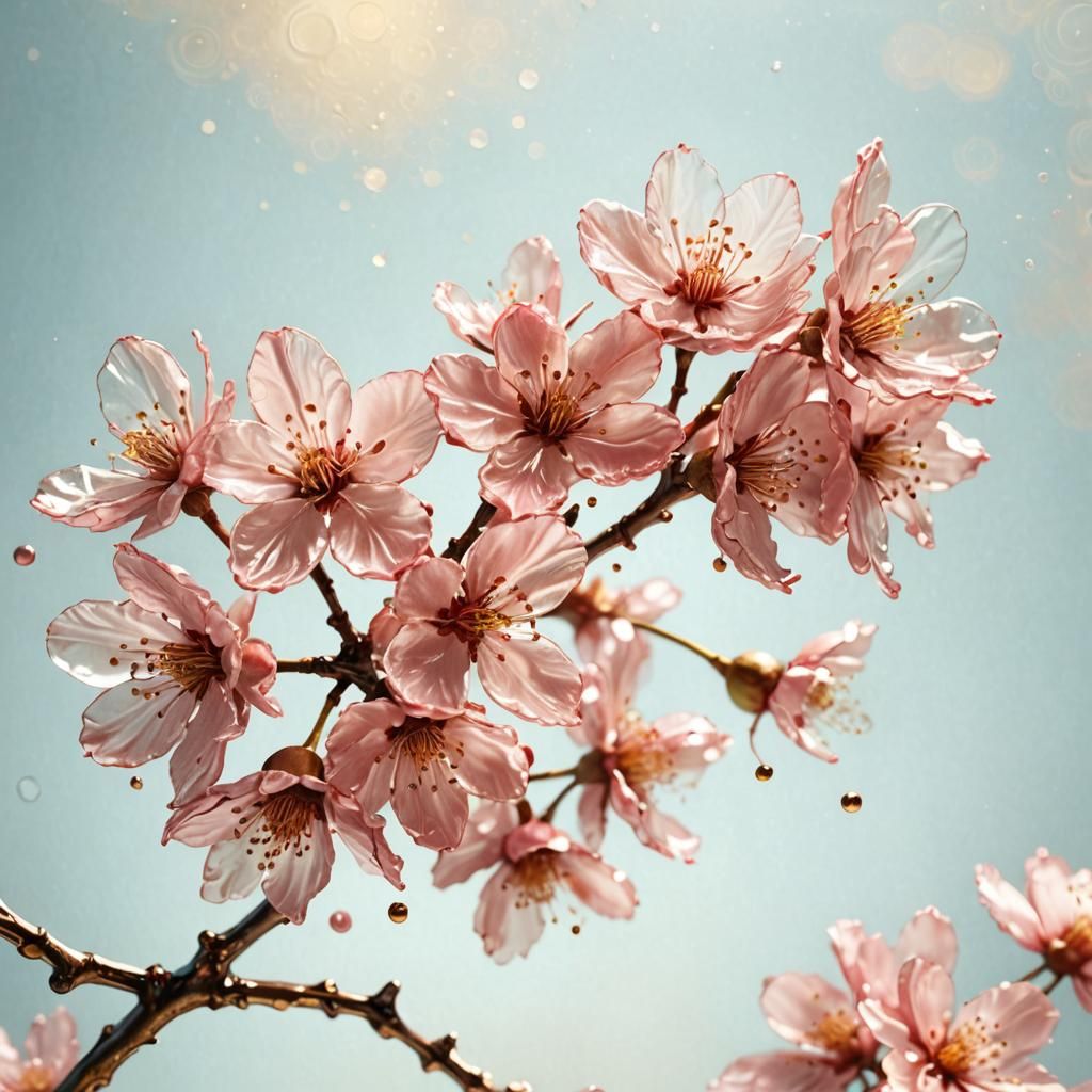 Cherry Gold Transforms to Cherry Blossoms: Concept Art