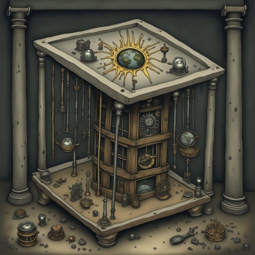 Interdimensional Cube Prison in Nightmare Engine Style