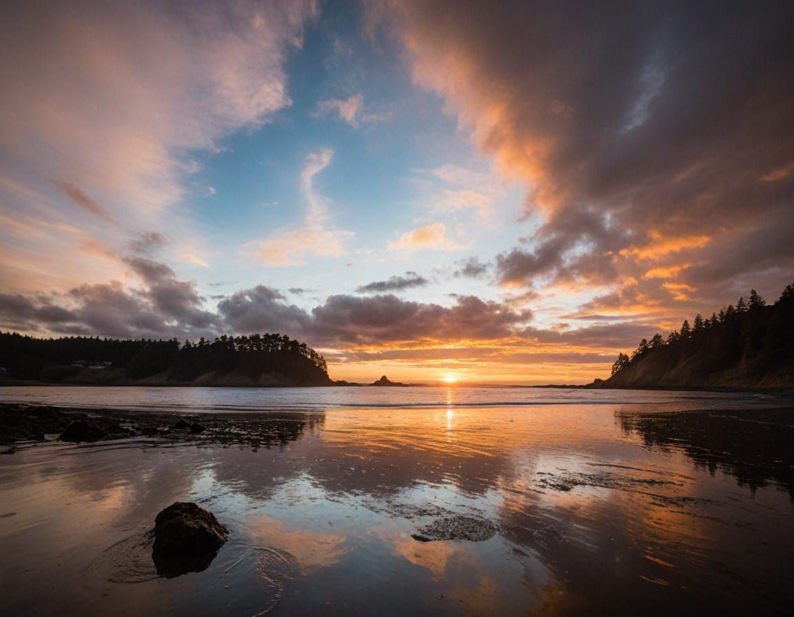 Sunset Bay, Oregon: Professional Photography with Bokeh