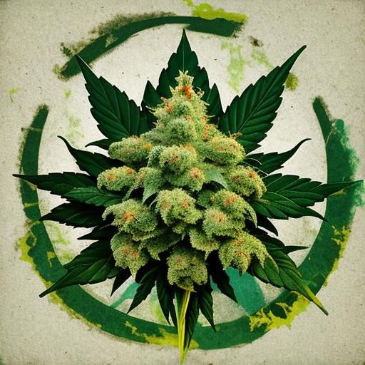 Detailed Cannabis Leaf Illustration