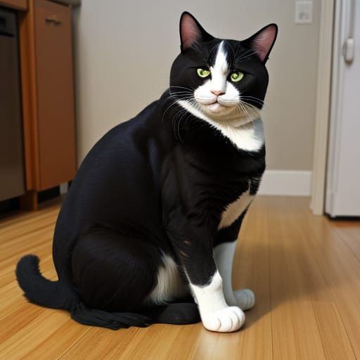 Extremely Large Cat Named Blinkie