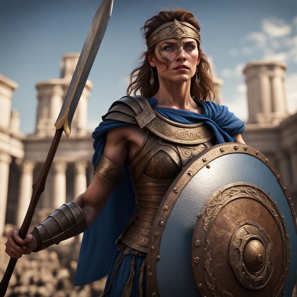 Giant Female Roman Gladiator Concept Art