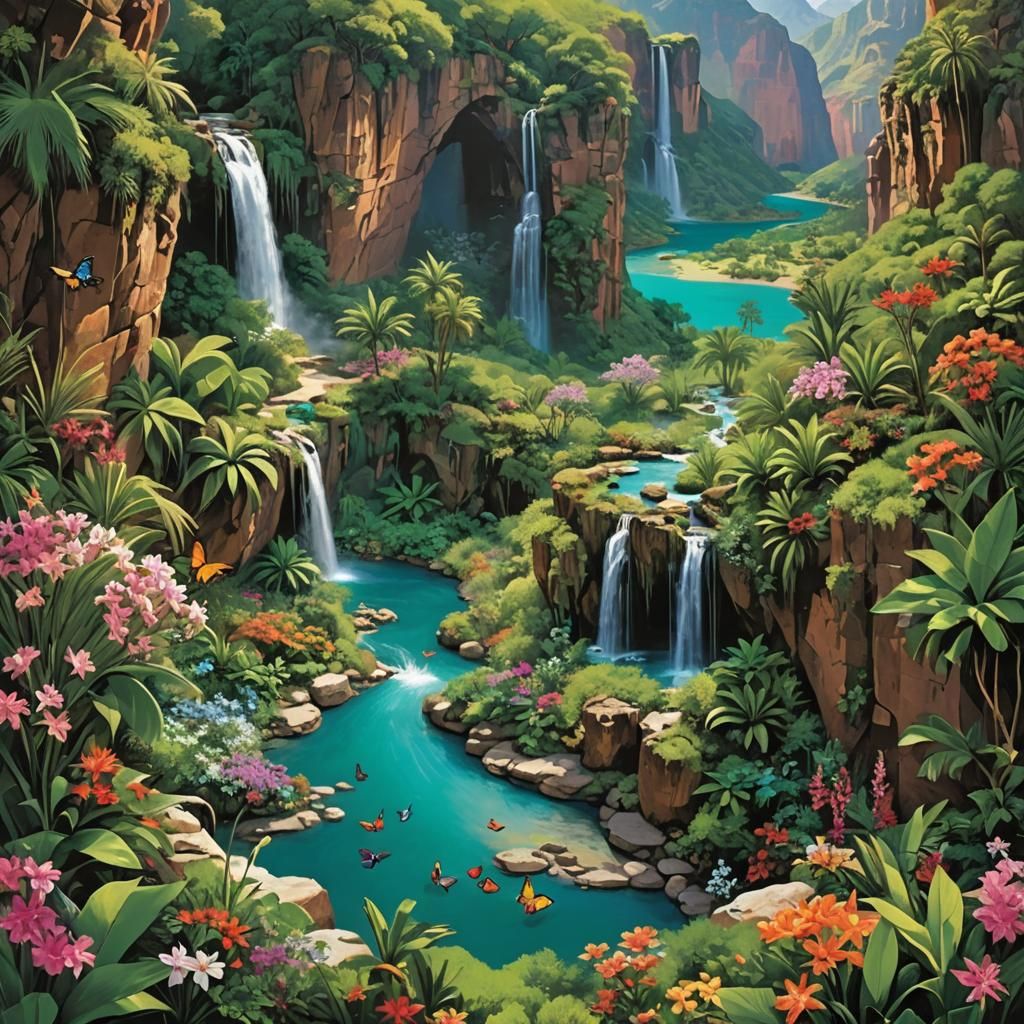 Celestial Oasis in Tranquil Valley