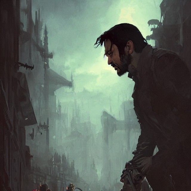 Sinister Diego Luna Portrait, Rutkowski Style