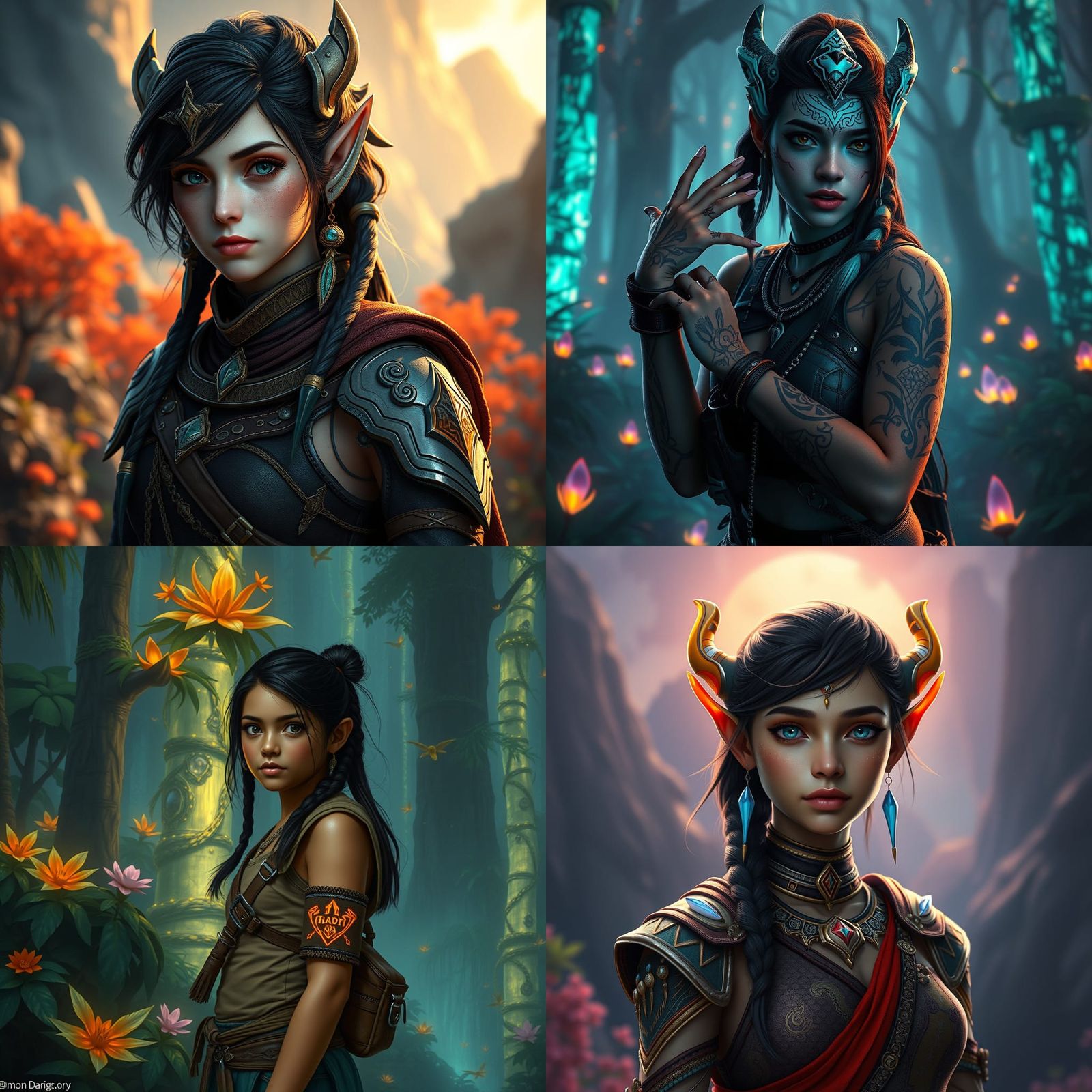 Ethereal Navi Teen in Enchanted Fantasy Realm