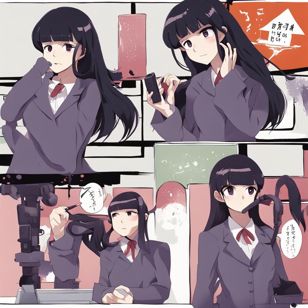 Komi Can't Communicate: Anime-Style Manga Art