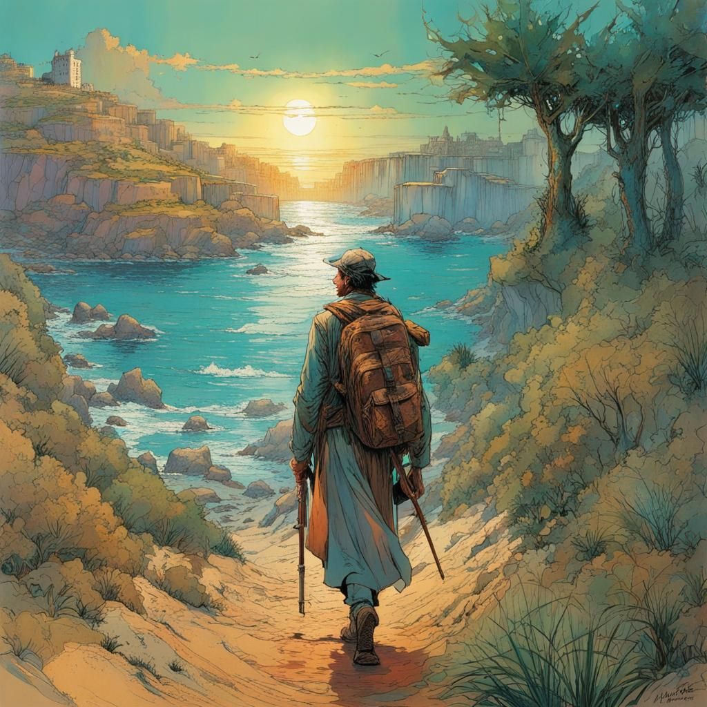 Detailed Comic Book Art: Palestine Freedom