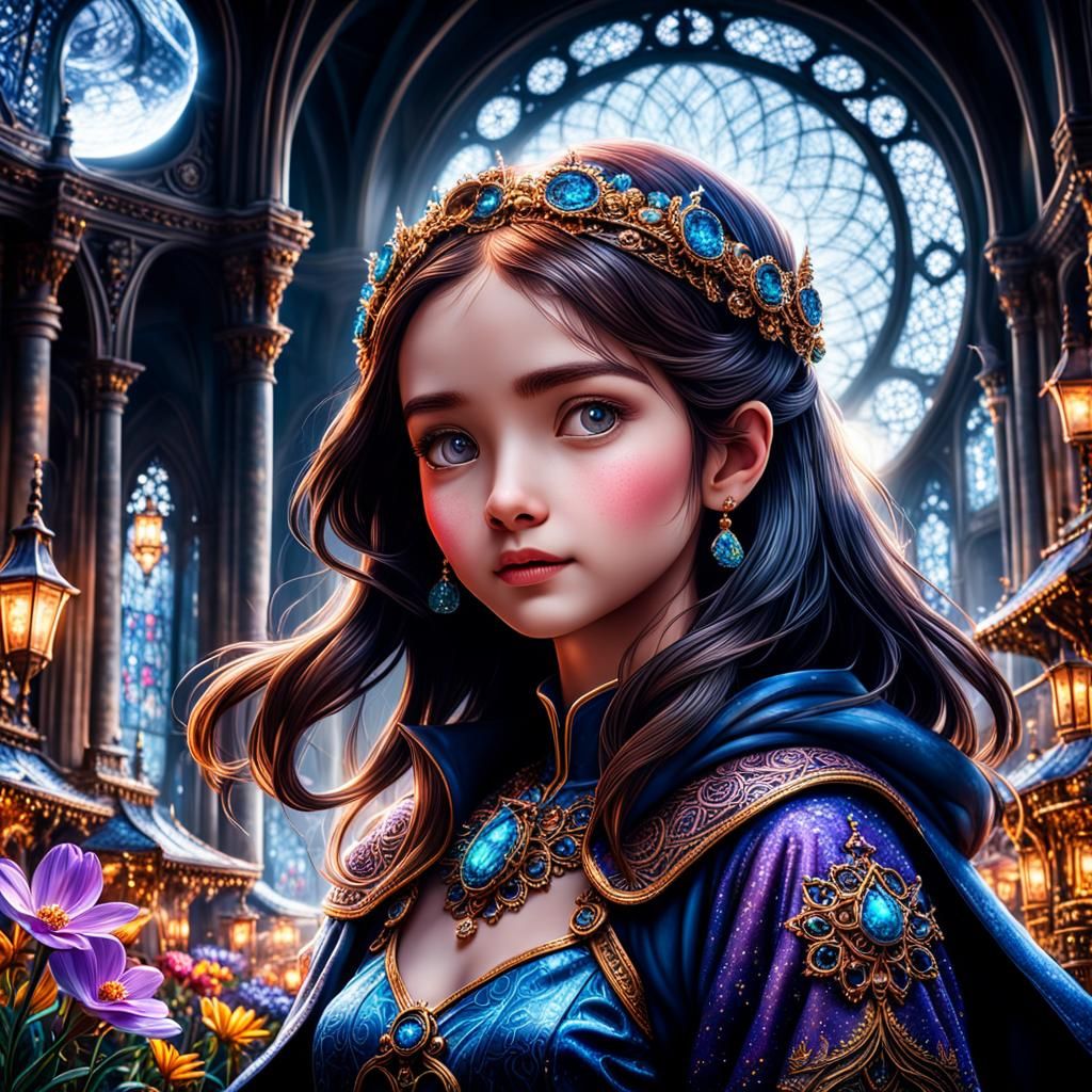 Sparkling Wonders in a Magical, Detailed Scene