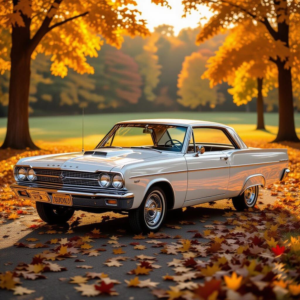 Restored 1966 Dodge Dart in Pearl White Autumn Light