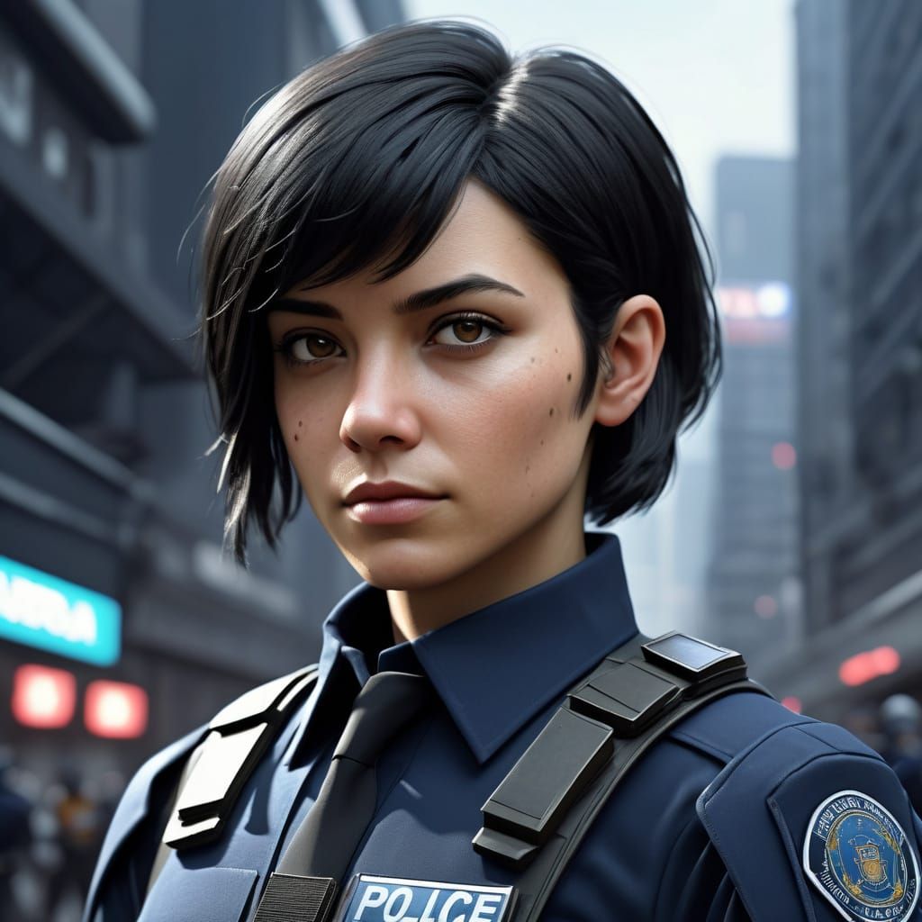 Scifi police officer...