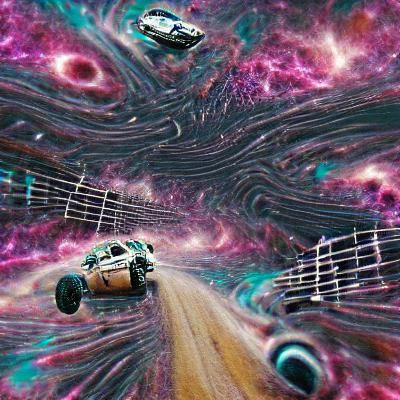 Abstract Interstellar Space Art