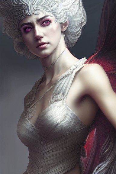 Elegant Queen Artemisia I: Digital Art Portrait