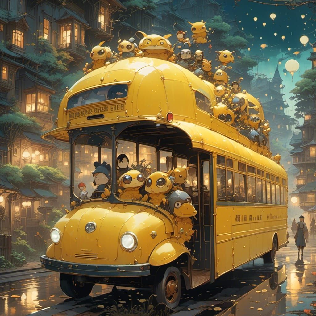 Tourism in a school bus