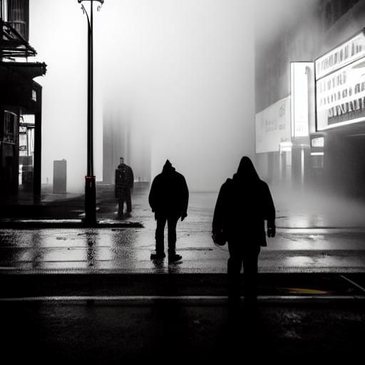 Neon Cityscape in Cyberpunk Style