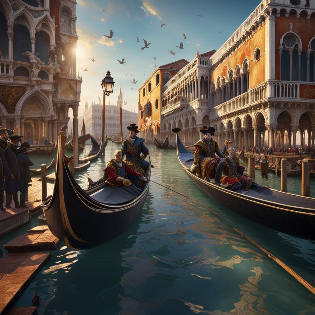 Venice Carnival: Detailed Matte Painting in Unreal Engine