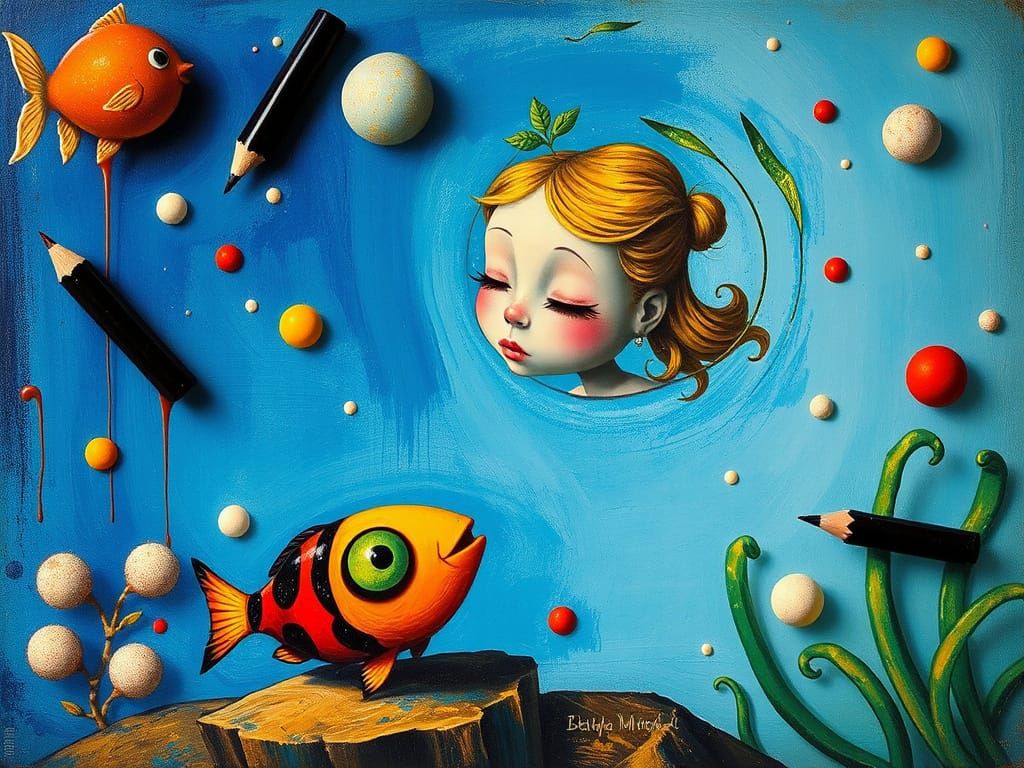 Whimsical Woman's Surreal Search for Lost Fish